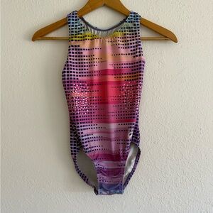 Colorful Geometric Simone Biles Leotard